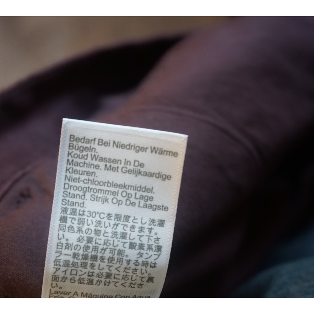 Madewell Maroon Easy Pull-On Pant in 100% Linen, Size Large, AG1.C1000 - Picture 10 of 10
